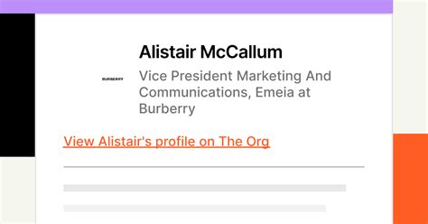 alistair mccallum burberry|Alistair McCallum .